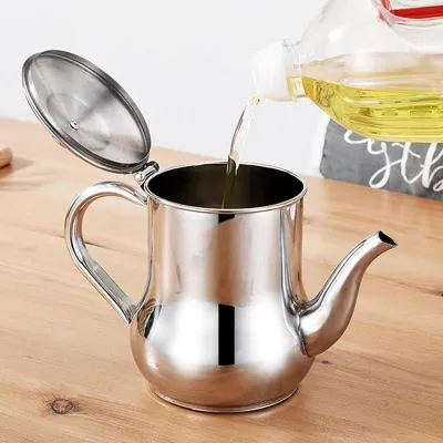 Stainless Steel Oil Strainer Pot (500ml)